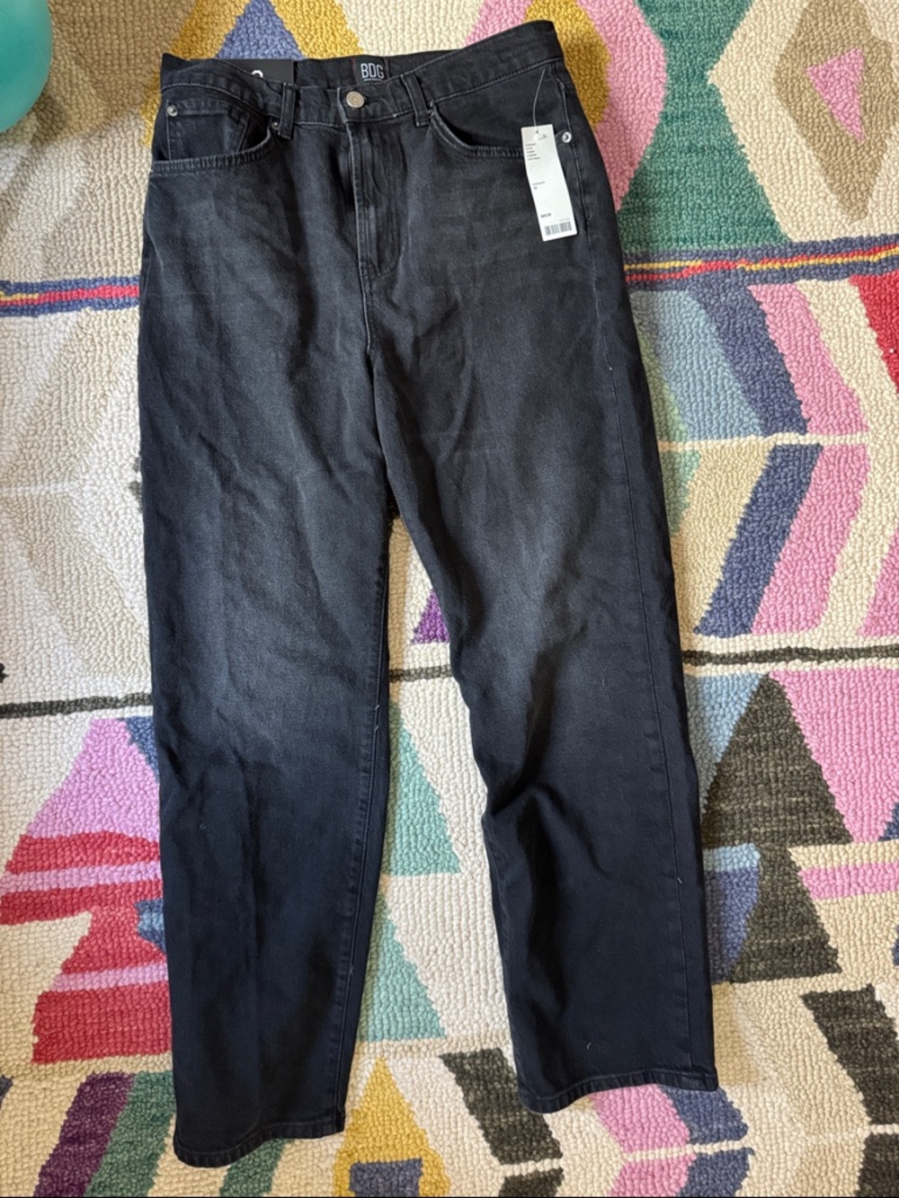 BDG Black Straight Jeans - Classic Five-Pocket